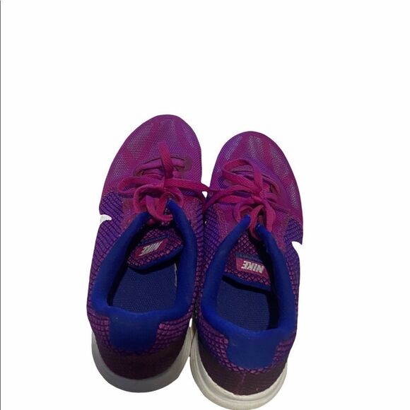 Nike Shoes Womens 8 Purple Blue Revolution 3 Running Training Sneakers - Picture 5 of 11